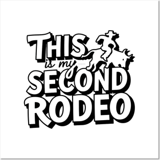 "this is my second rodeo"- Playful Typography Design Posters and Art
